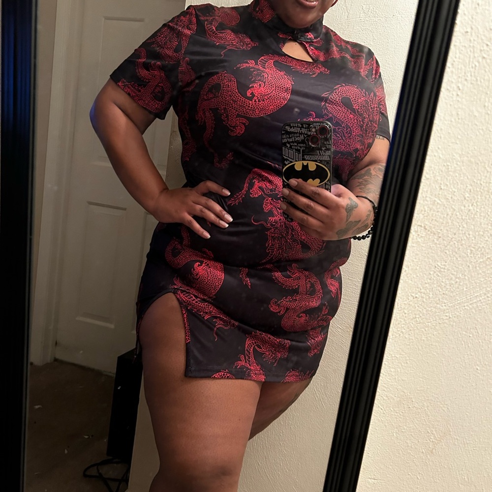 Plus size mini dress